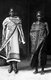 Tanzania / Zanzibar: Two Swahili women clad in kanga wrap-around dresses, c. 1920